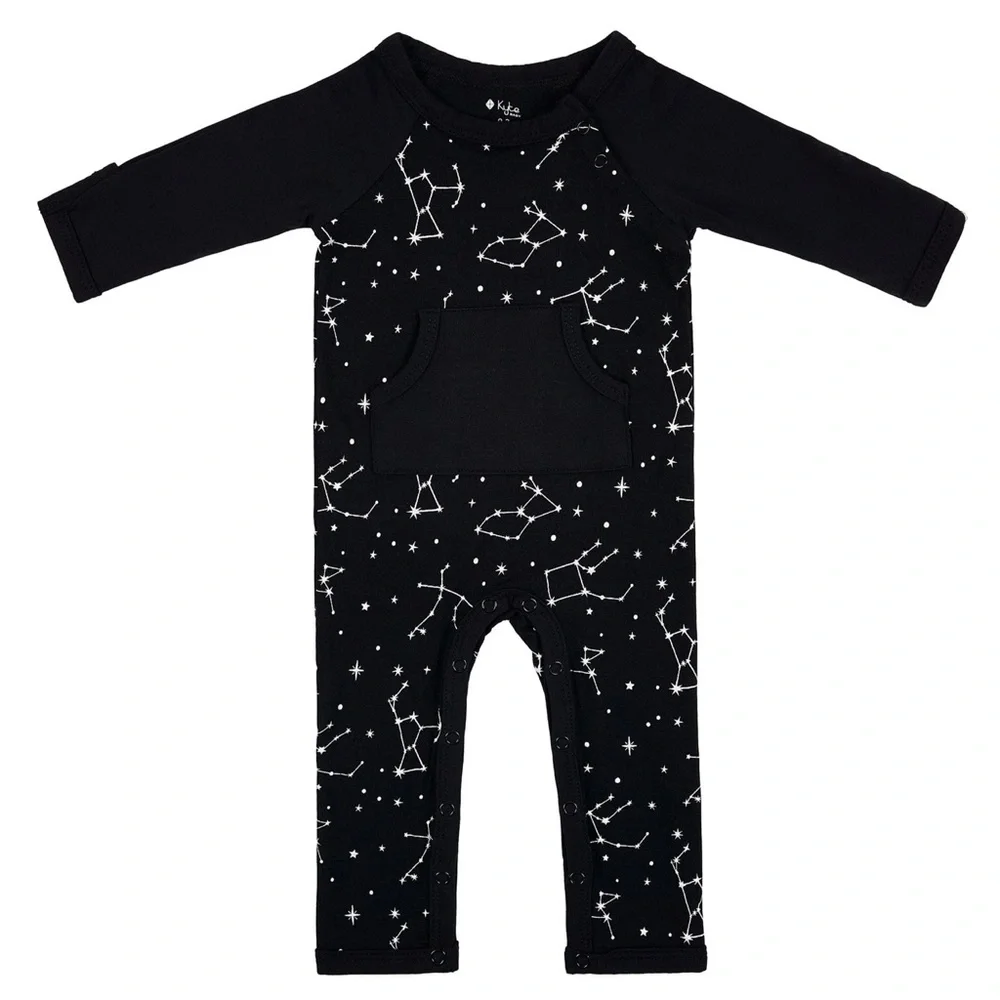 Kyte NWT  Bamboo Pajamas Sleeper Longall in Midnight Constellation Black - Picture 2 of 8